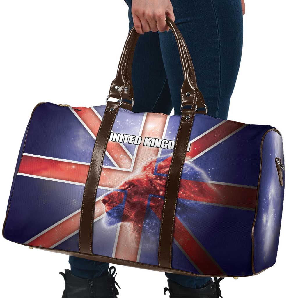 United Kingdom Travel Bag British Lion Flag Style - Wonder Print Shop