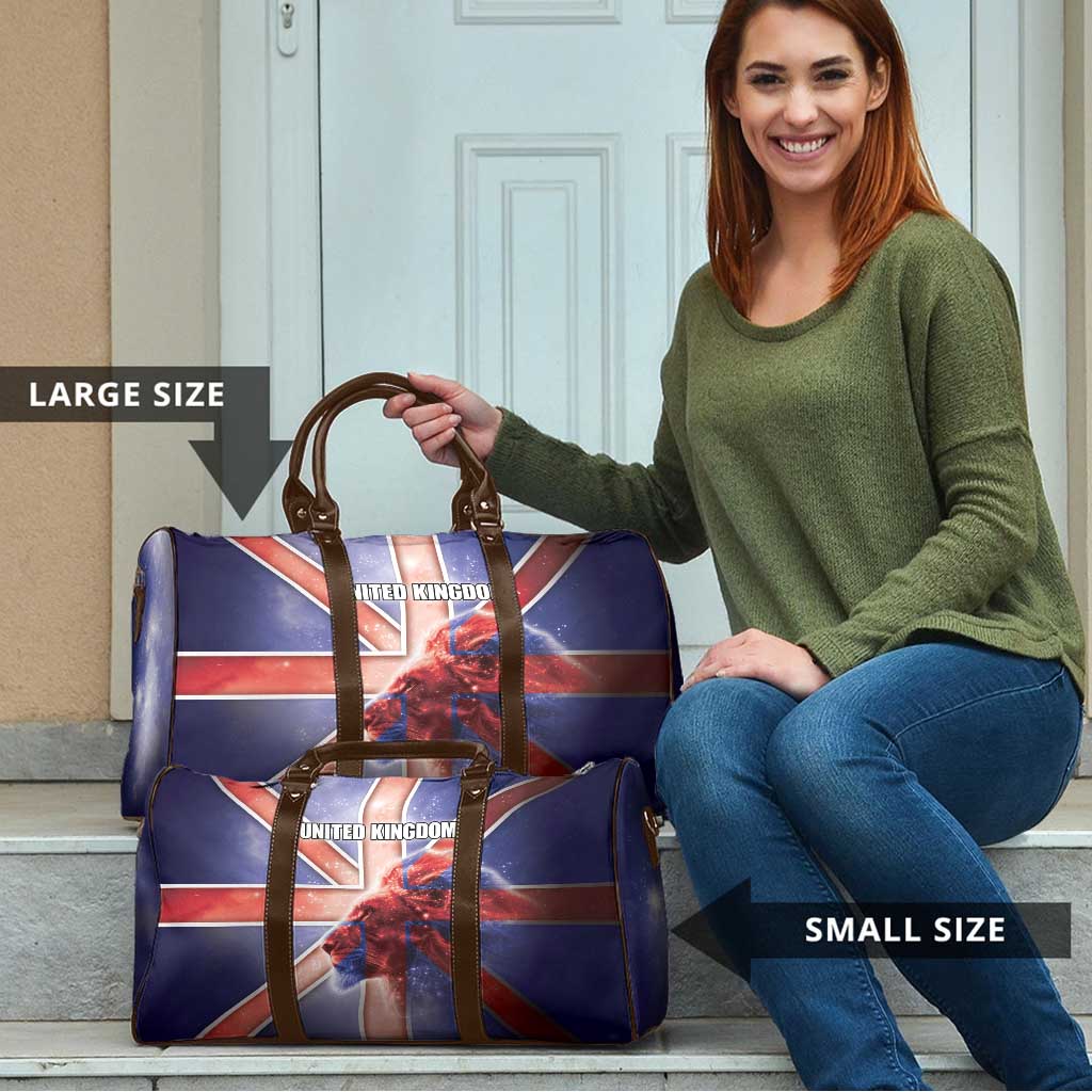 United Kingdom Travel Bag British Lion Flag Style - Wonder Print Shop