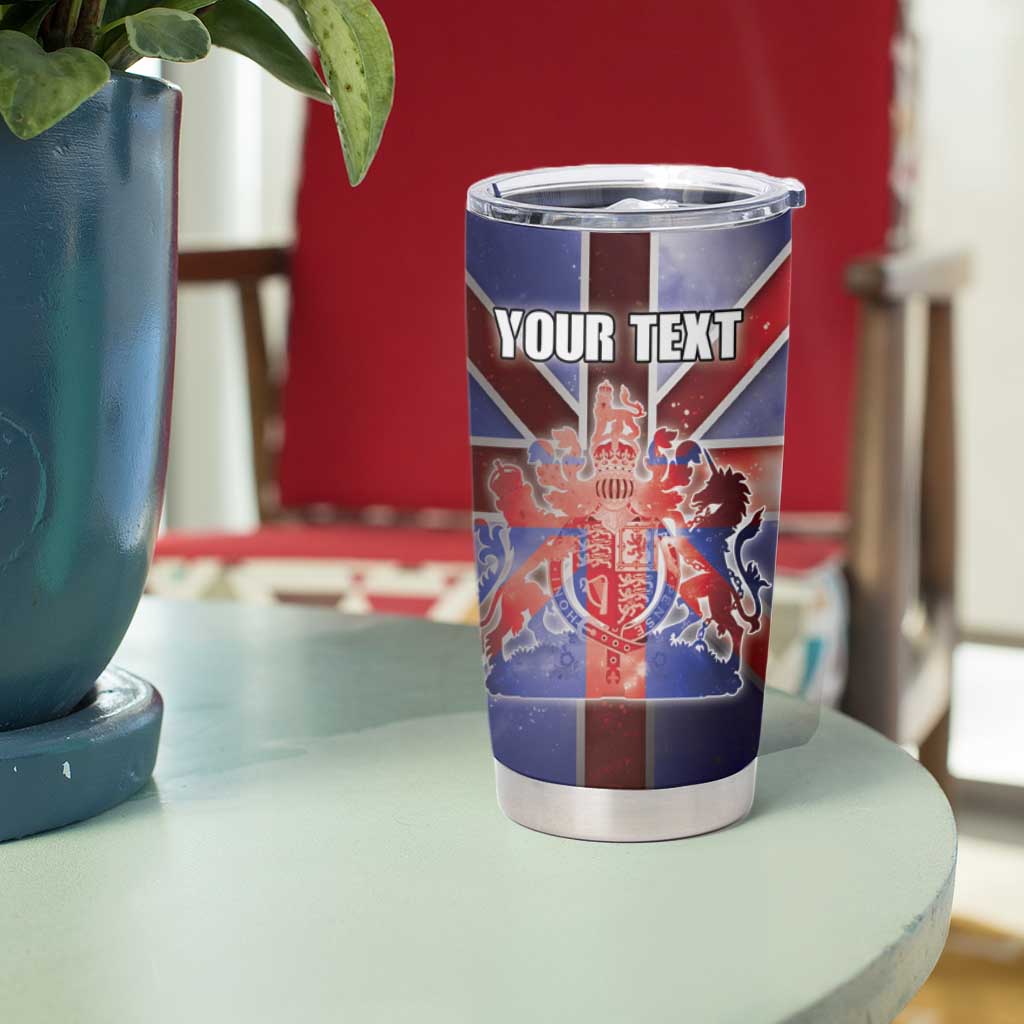 Personalized United Kingdom Tumbler Cup British Lion Flag Style - Wonder Print Shop