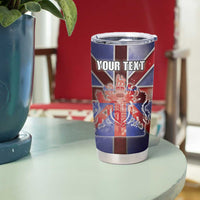 Personalized United Kingdom Tumbler Cup British Lion Flag Style - Wonder Print Shop