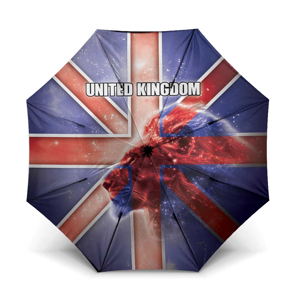 United Kingdom Umbrella British Lion Flag Style - Wonder Print Shop