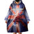 Personalized United Kingdom Wearable Blanket Hoodie British Lion Flag Style - Wonder Print Shop