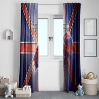United Kingdom Window Curtain British Lion Flag Style - Wonder Print Shop