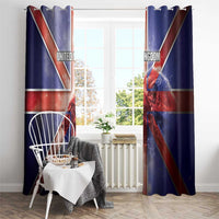 United Kingdom Window Curtain British Lion Flag Style - Wonder Print Shop