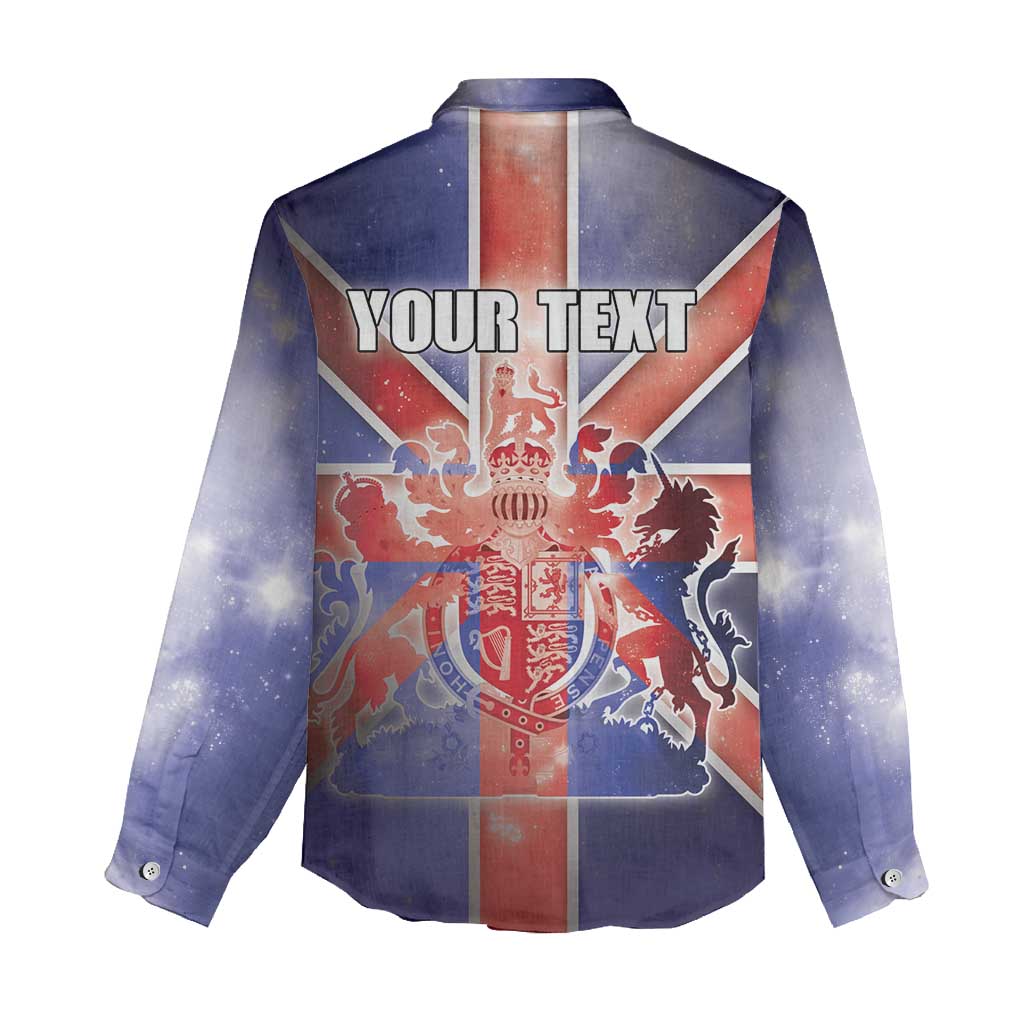 Personalized United Kingdom Women Casual Shirt British Lion Flag Style - Wonder Print Shop