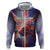 Personalized United Kingdom Zip Hoodie British Lion Flag Style - Wonder Print Shop