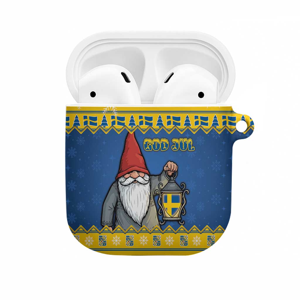 Sweden Christmas AirPods Case Tomte God Jul - Wonder Print Shop