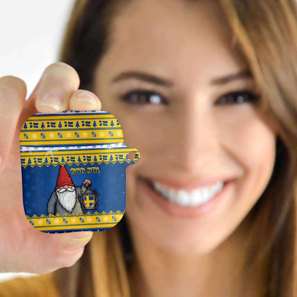 Sweden Christmas AirPods Case Tomte God Jul - Wonder Print Shop