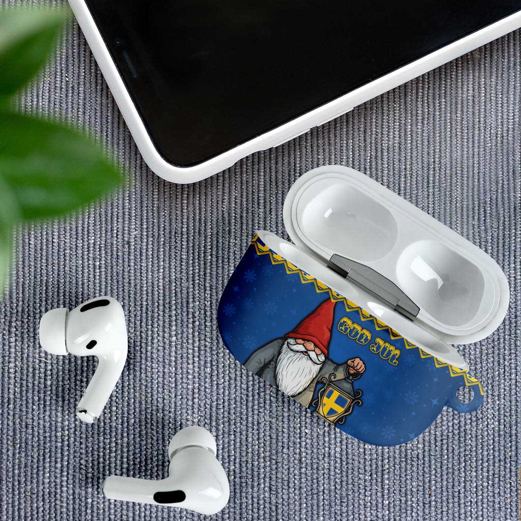 Sweden Christmas AirPods Case Tomte God Jul - Wonder Print Shop