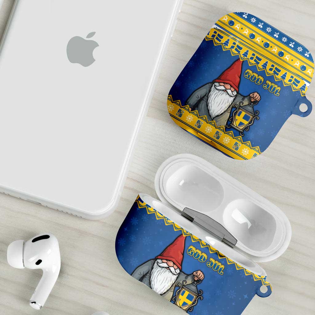 Sweden Christmas AirPods Case Tomte God Jul - Wonder Print Shop