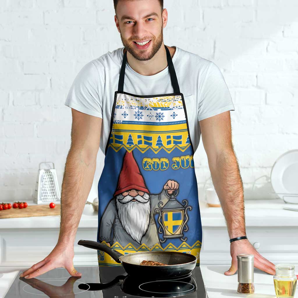 Sweden Christmas Apron Tomte God Jul - Wonder Print Shop