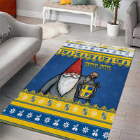 Sweden Christmas Area Rug Tomte God Jul - Wonder Print Shop
