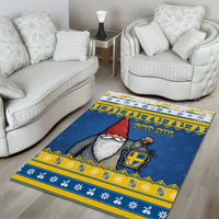 Sweden Christmas Area Rug Tomte God Jul - Wonder Print Shop