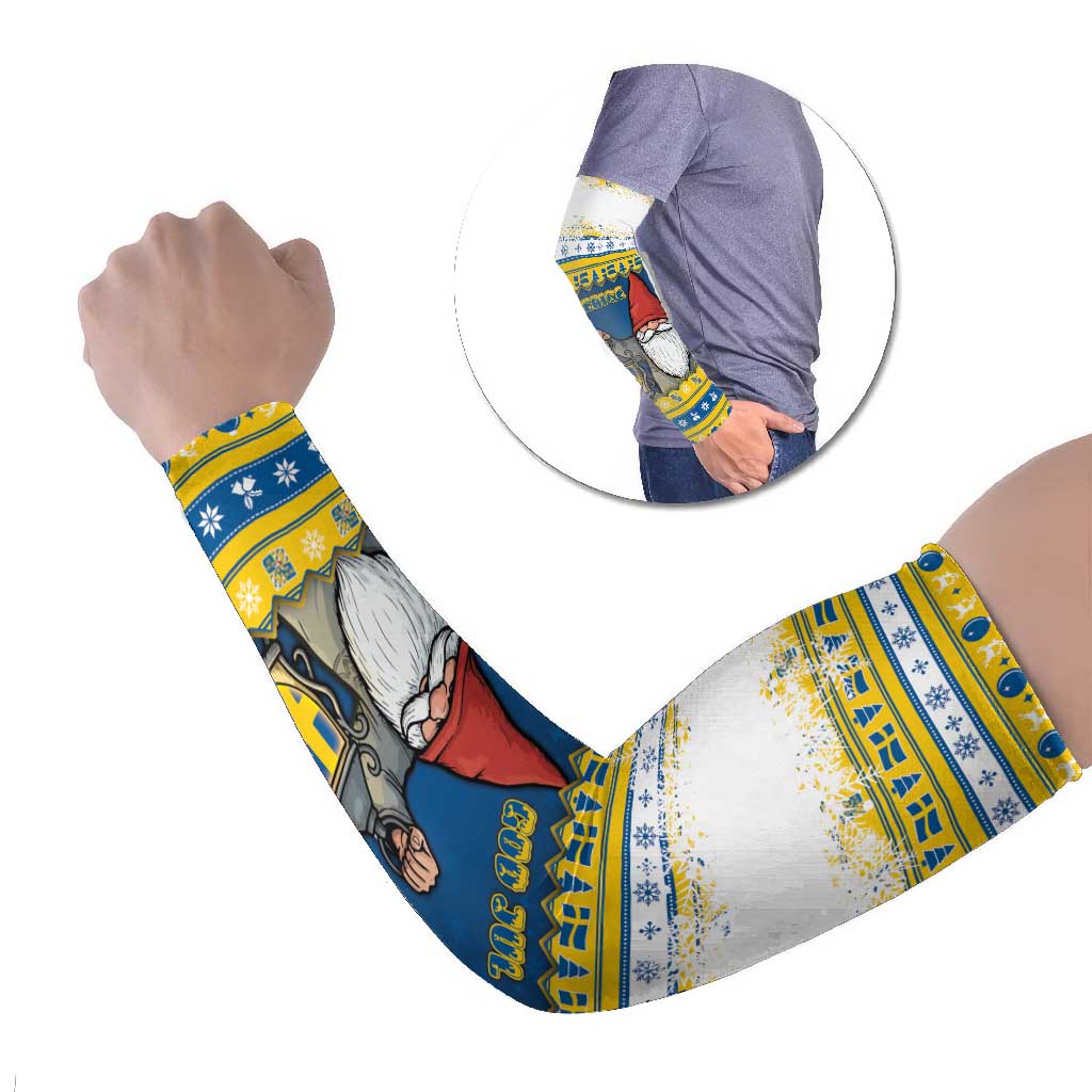 Sweden Christmas Arm Sleeves Tomte God Jul - Wonder Print Shop