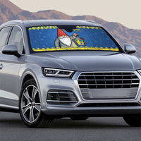 Sweden Christmas Auto Sun Shade Tomte God Jul - Wonder Print Shop