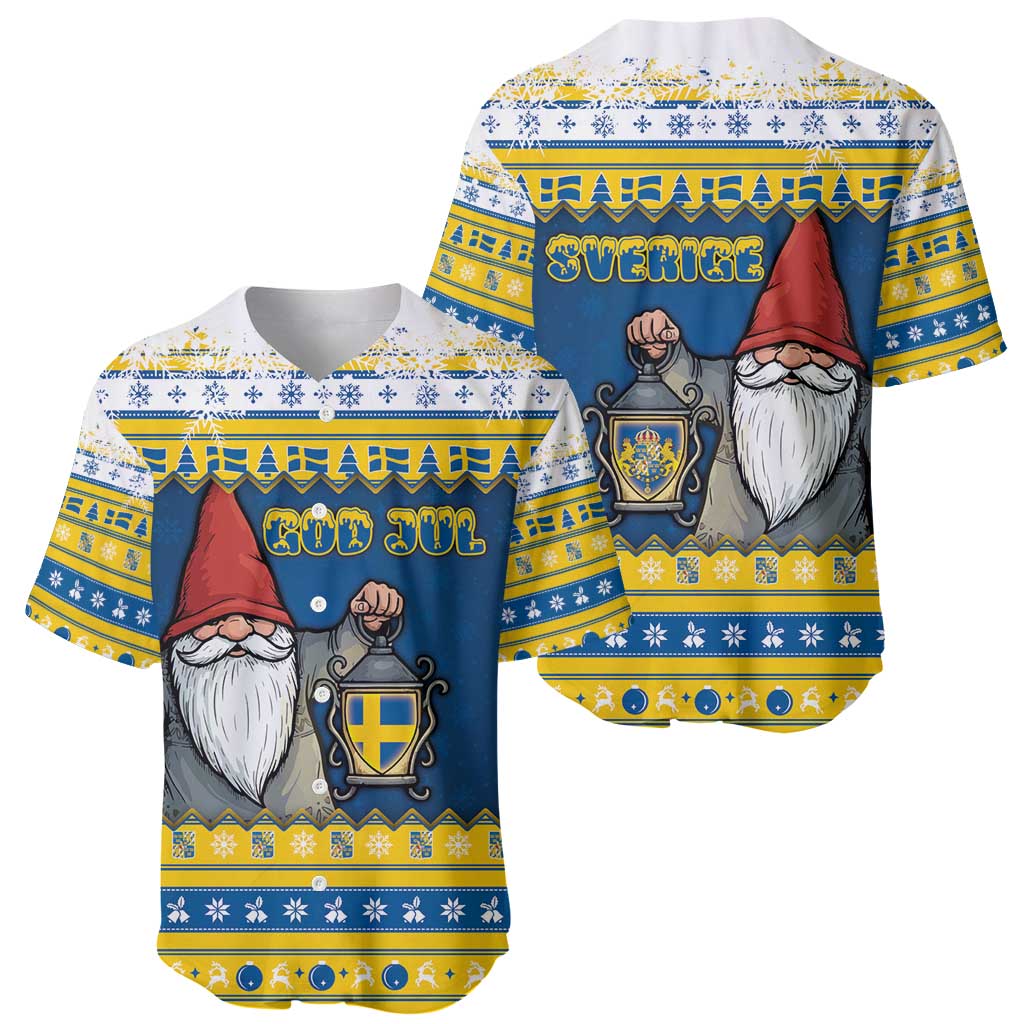 Sweden Christmas Baseball Jersey Tomte God Jul - Wonder Print Shop