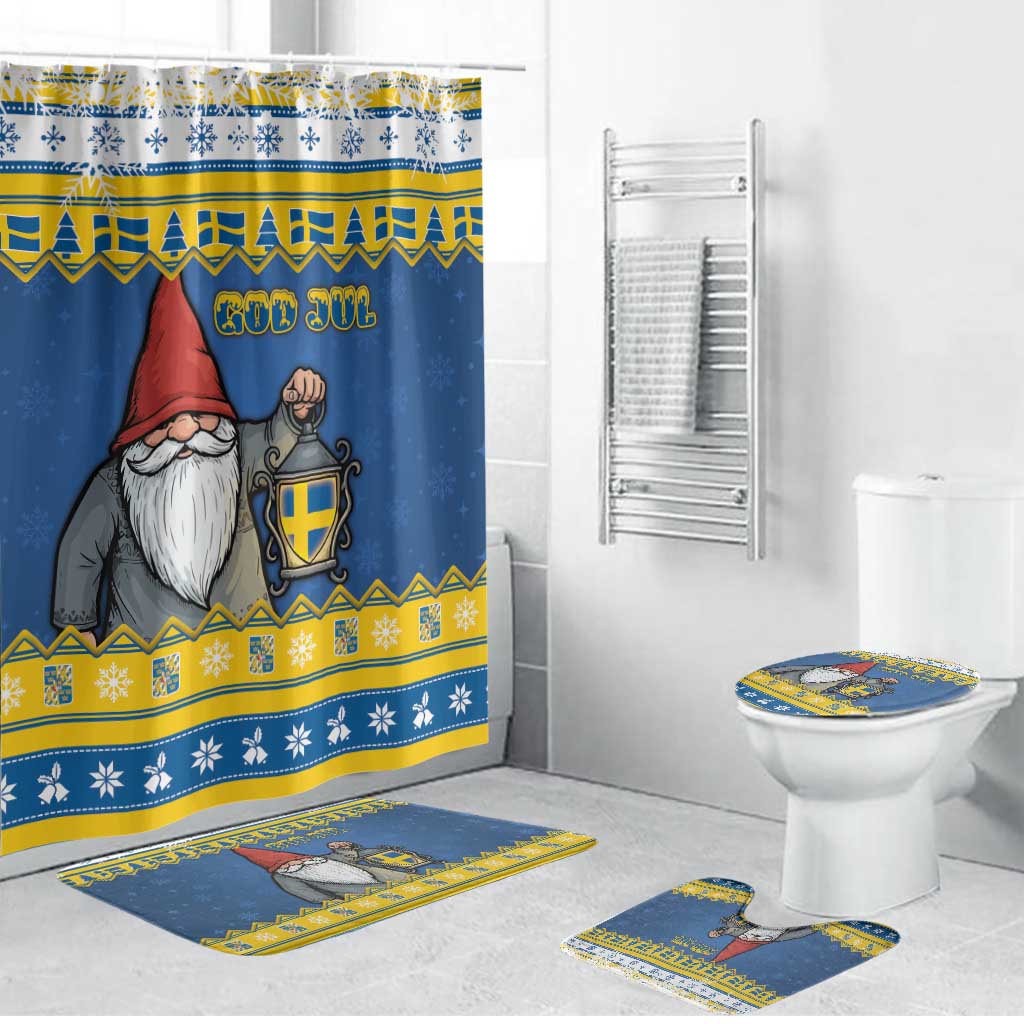 Sweden Christmas Bathroom Set Tomte God Jul - Wonder Print Shop