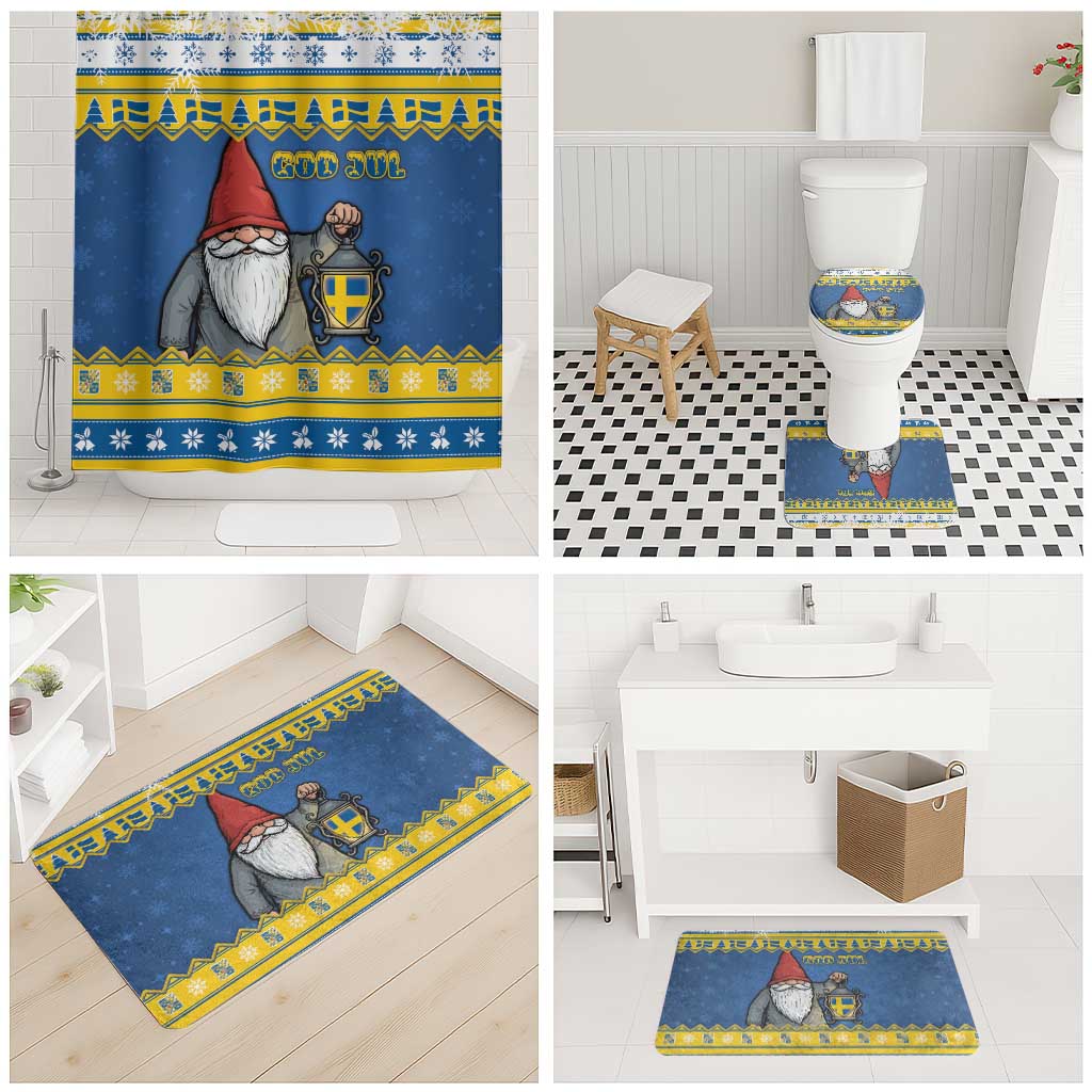 Sweden Christmas Bathroom Set Tomte God Jul - Wonder Print Shop