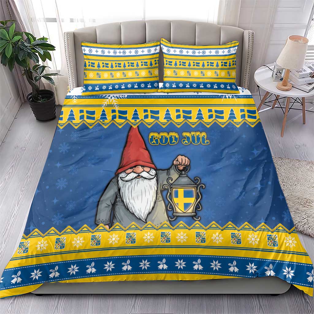 Sweden Christmas Bedding Set Tomte God Jul - Wonder Print Shop