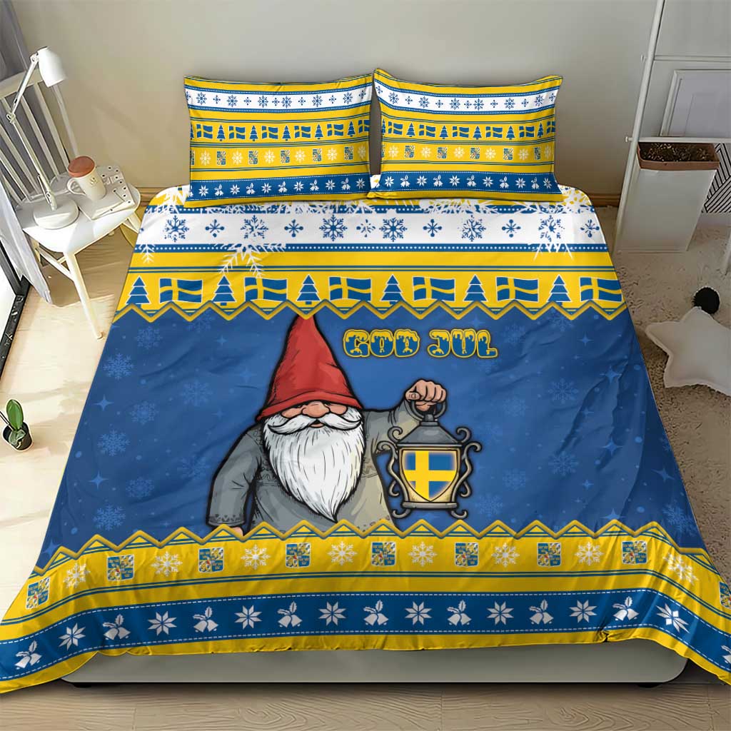 Sweden Christmas Bedding Set Tomte God Jul - Wonder Print Shop