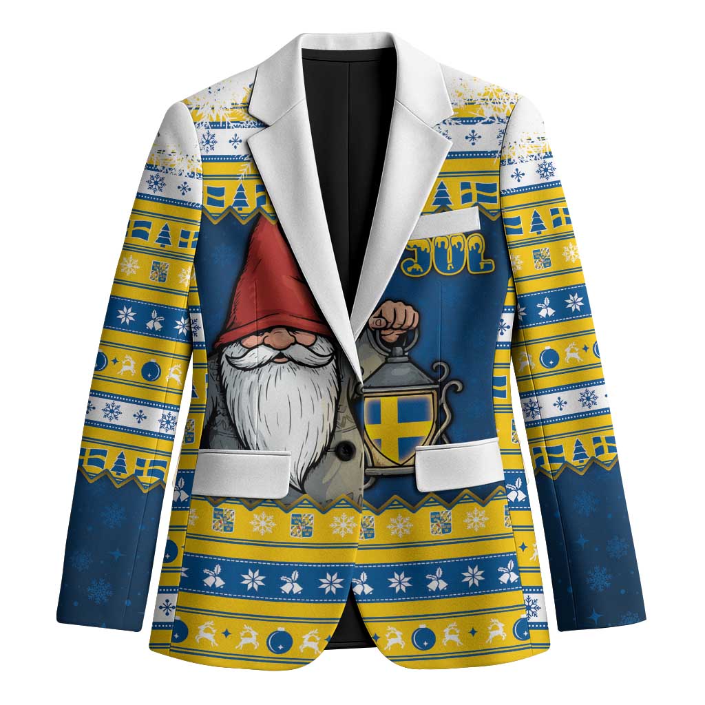 Sweden Christmas Blazer Tomte God Jul - Wonder Print Shop