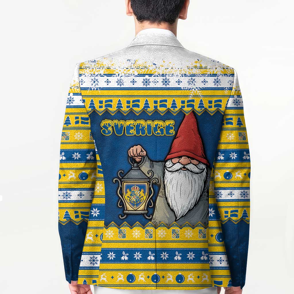 Sweden Christmas Blazer Tomte God Jul - Wonder Print Shop