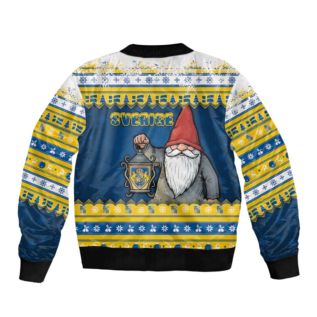 Sweden Christmas Bomber Jacket Tomte God Jul - Wonder Print Shop