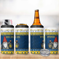 Sweden Christmas 4 in 1 Can Cooler Tumbler Tomte God Jul - Wonder Print Shop