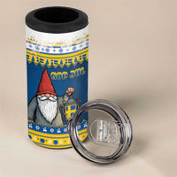 Sweden Christmas 4 in 1 Can Cooler Tumbler Tomte God Jul - Wonder Print Shop