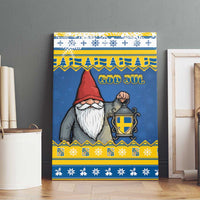 Sweden Christmas Canvas Wall Art Tomte God Jul - Wonder Print Shop