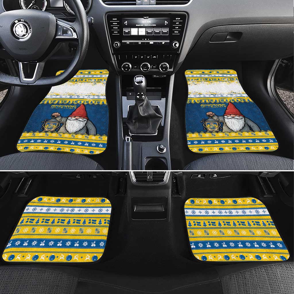Sweden Christmas Car Mats Tomte God Jul - Wonder Print Shop