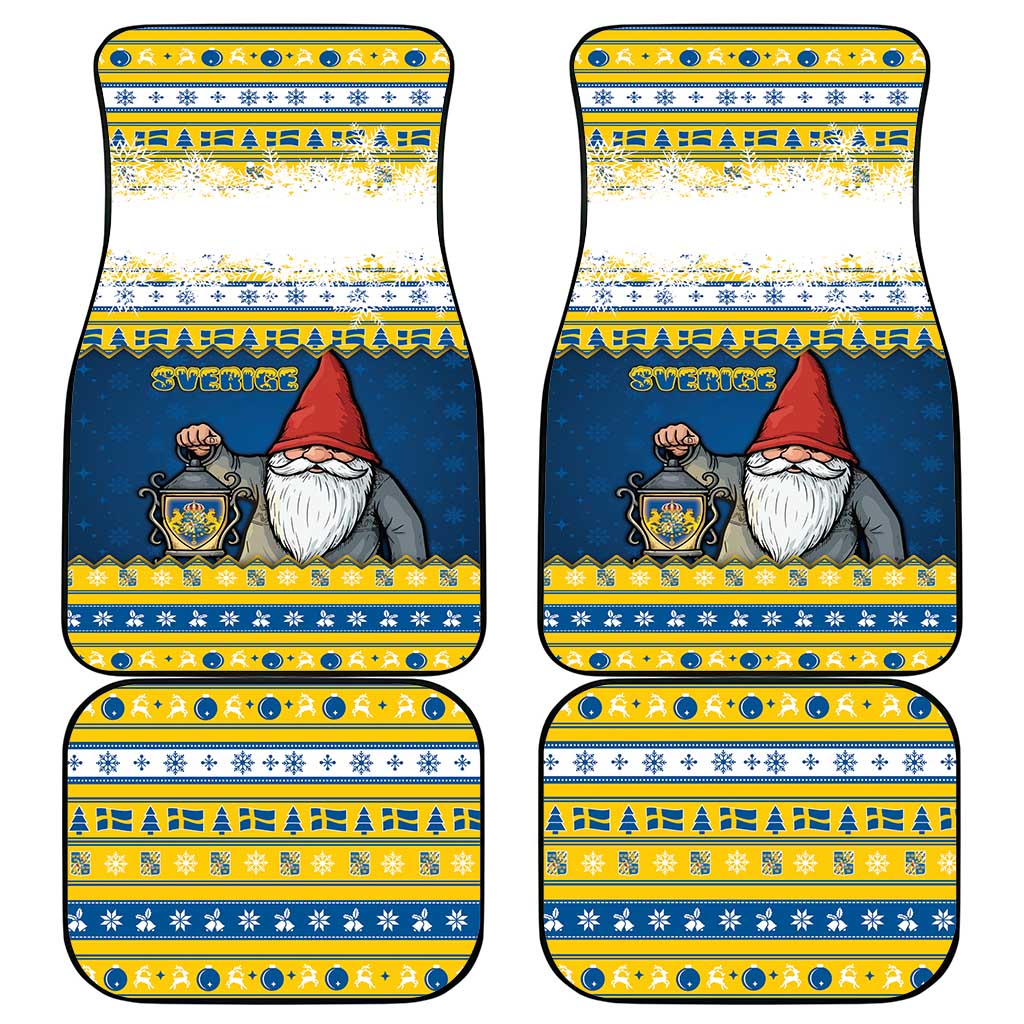 Sweden Christmas Car Mats Tomte God Jul - Wonder Print Shop