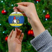 Sweden Christmas Ceramic Ornament Tomte God Jul - Wonder Print Shop