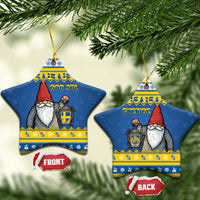 Sweden Christmas Ceramic Ornament Tomte God Jul - Wonder Print Shop