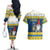 Sweden Christmas Couples Matching Off The Shoulder Long Sleeve Dress and Hawaiian Shirt Tomte God Jul - Wonder Print Shop