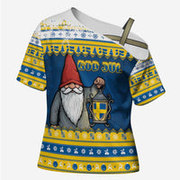 Sweden Christmas Cross Shoulder Shirt Tomte God Jul - Wonder Print Shop