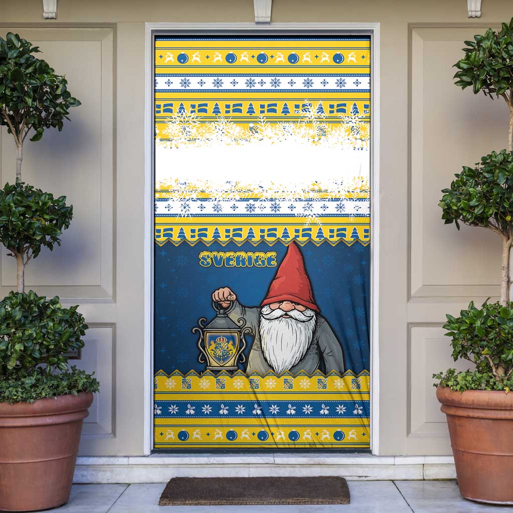 Sweden Christmas Door Cover Tomte God Jul - Wonder Print Shop
