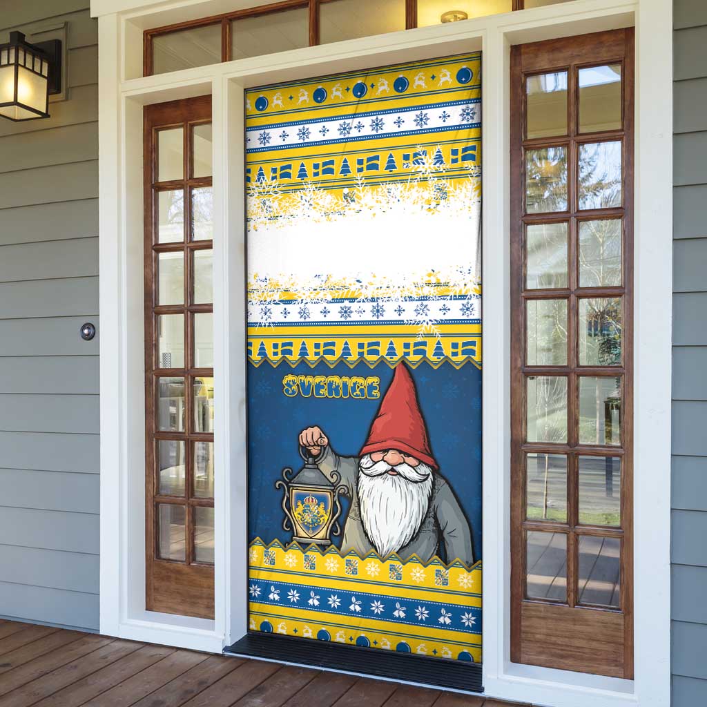 Sweden Christmas Door Cover Tomte God Jul - Wonder Print Shop