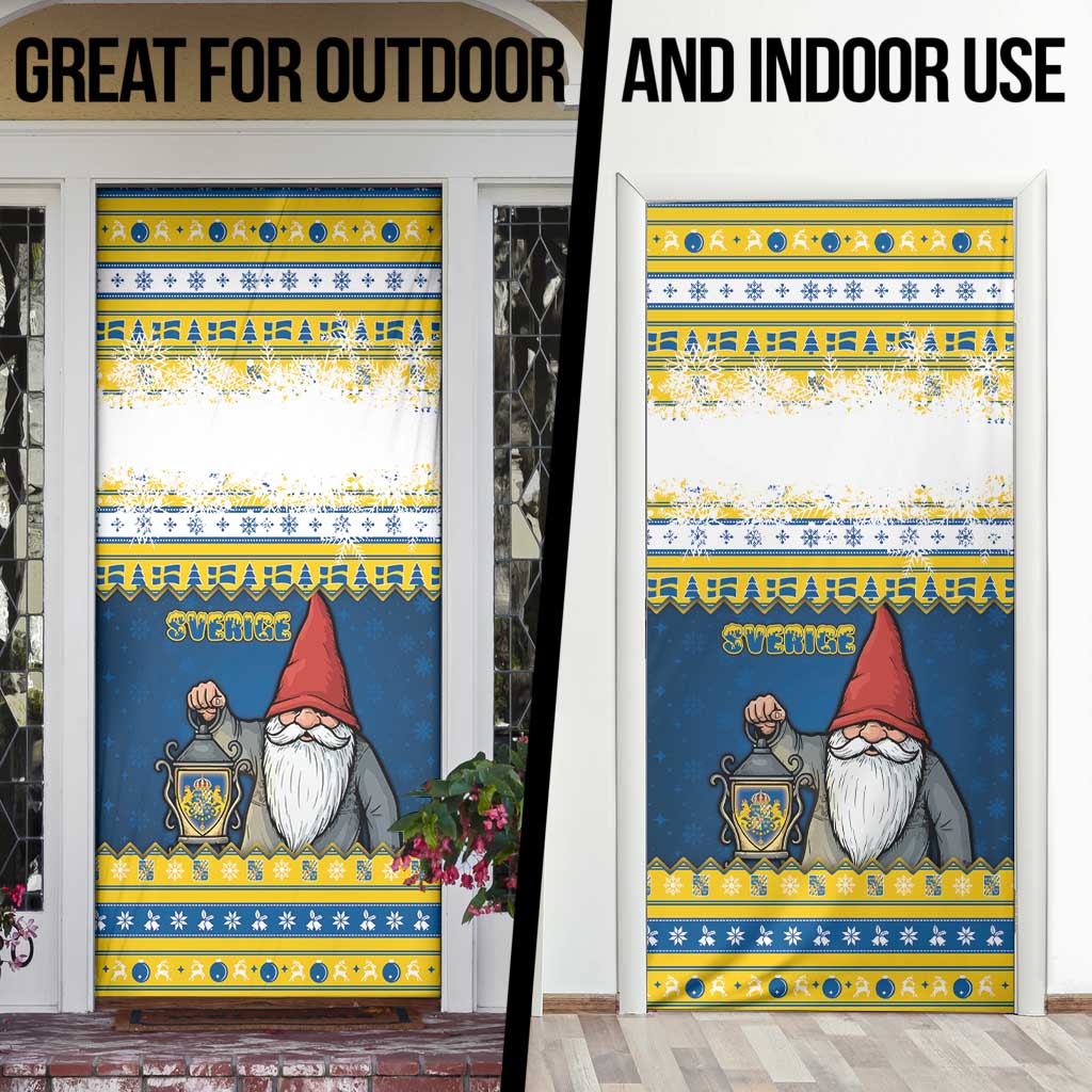 Sweden Christmas Door Cover Tomte God Jul - Wonder Print Shop