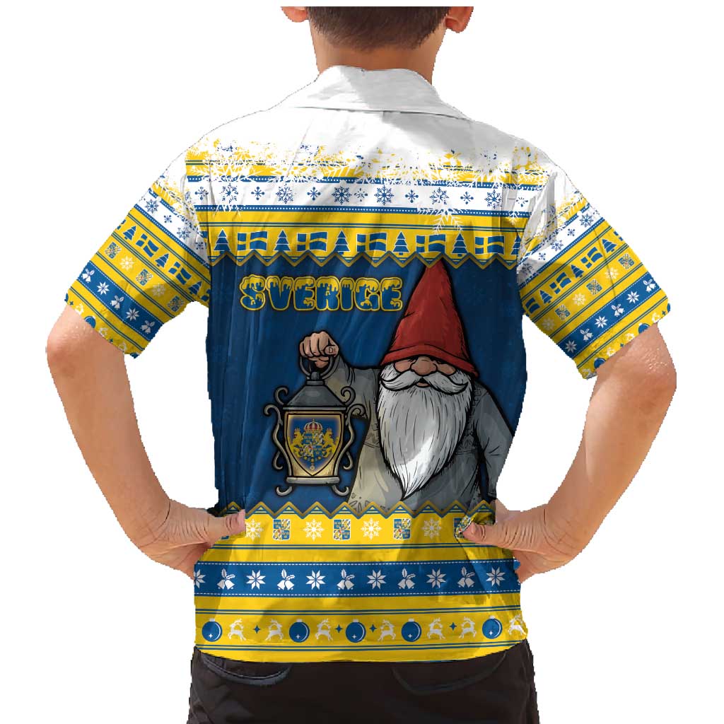 Sweden Christmas Family Matching Mermaid Dress and Hawaiian Shirt Tomte God Jul - Wonder Print Shop