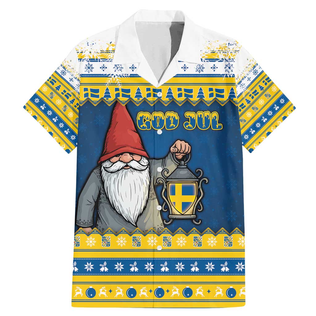 Sweden Christmas Family Matching Mermaid Dress and Hawaiian Shirt Tomte God Jul - Wonder Print Shop