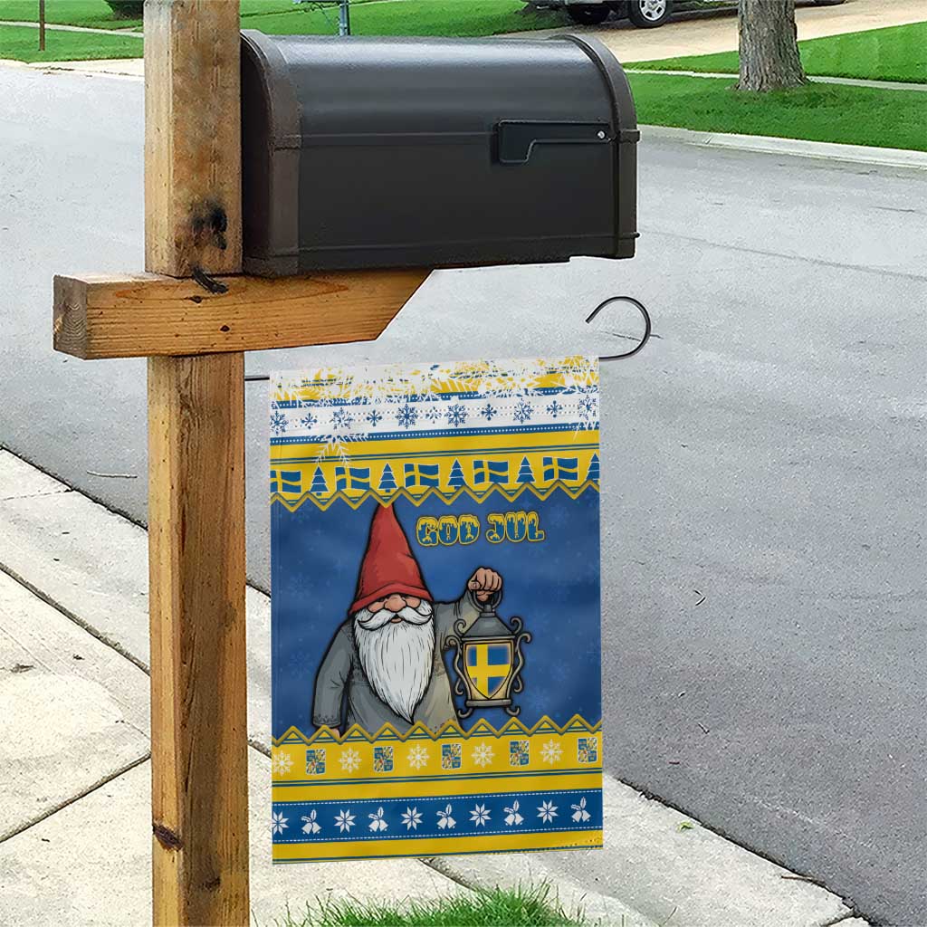 Sweden Christmas Garden Flag Tomte God Jul - Wonder Print Shop