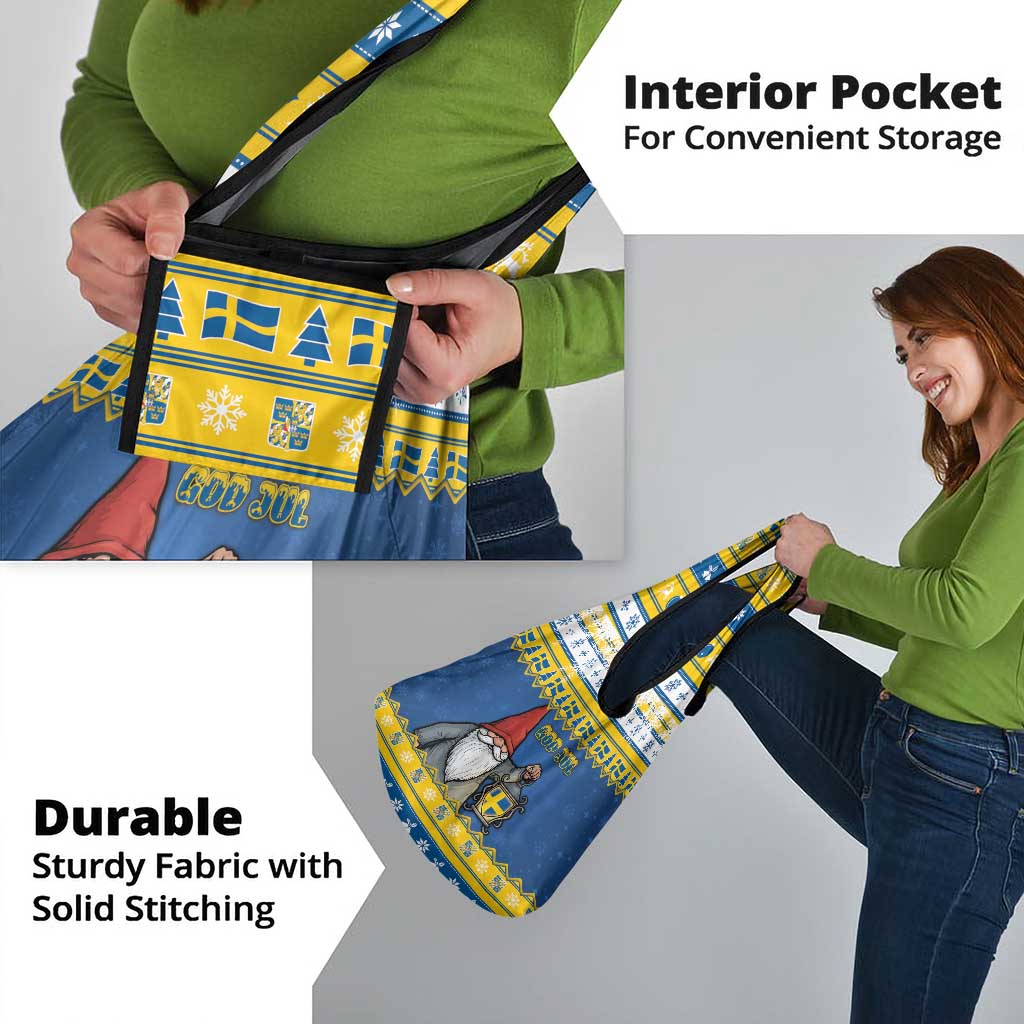 Sweden Christmas Grocery Bag Tomte God Jul - Wonder Print Shop