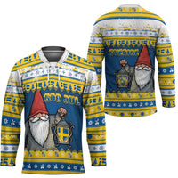 Sweden Christmas Hockey Jersey Tomte God Jul - Wonder Print Shop