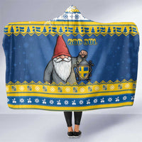 Sweden Christmas Hooded Blanket Tomte God Jul - Wonder Print Shop