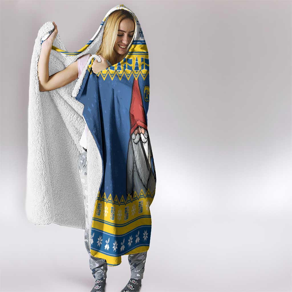 Sweden Christmas Hooded Blanket Tomte God Jul - Wonder Print Shop