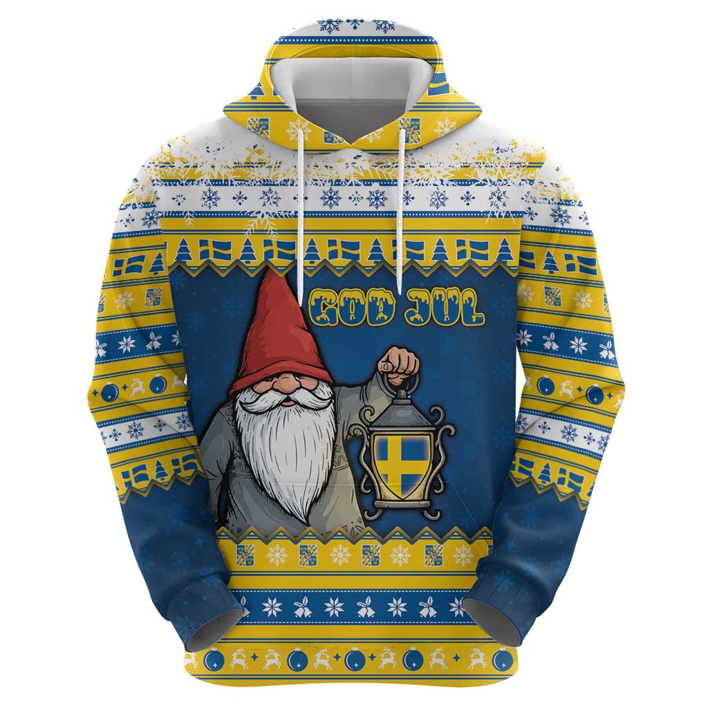 Sweden Christmas Hoodie Tomte God Jul - Wonder Print Shop
