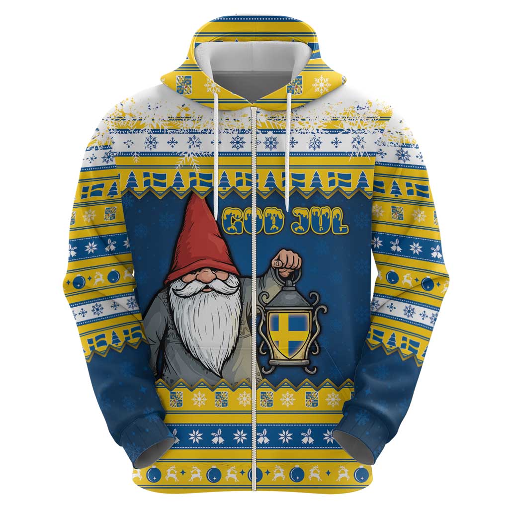 Sweden Christmas Hoodie Tomte God Jul - Wonder Print Shop