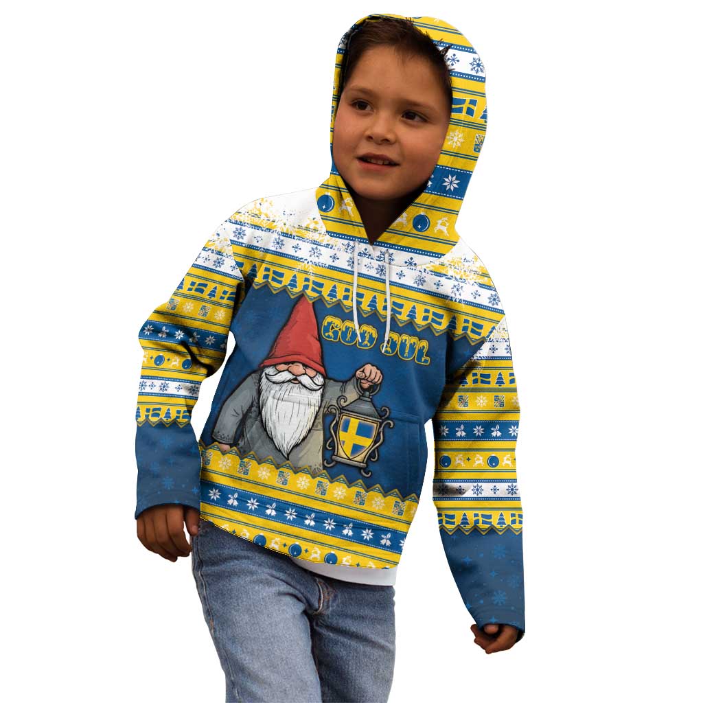 Sweden Christmas Kid Hoodie Tomte God Jul - Wonder Print Shop