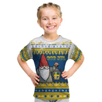 Sweden Christmas Kid T Shirt Tomte God Jul - Wonder Print Shop